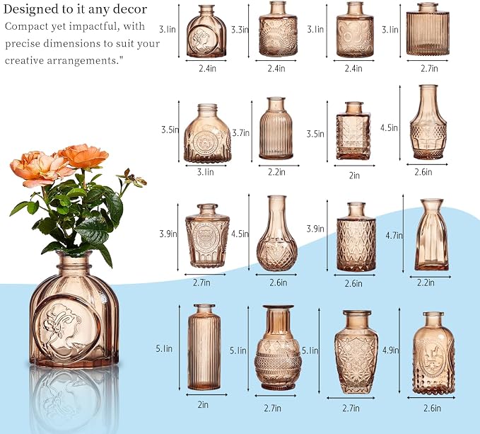Glass Bud Vases Set of 64 - Image 7