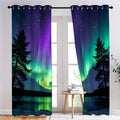 Aurora Forest Curtains 2 Panels by Unknown