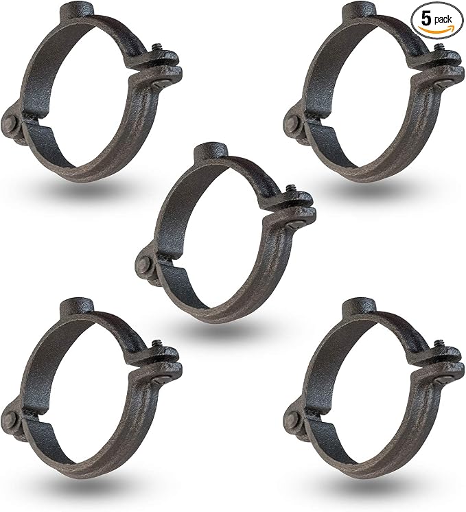 HIGHCRAFT HINGB-114-5 Industrial Decor Hinged Split Ring Pipe Hanger 1-1/4 in. by Highcraft