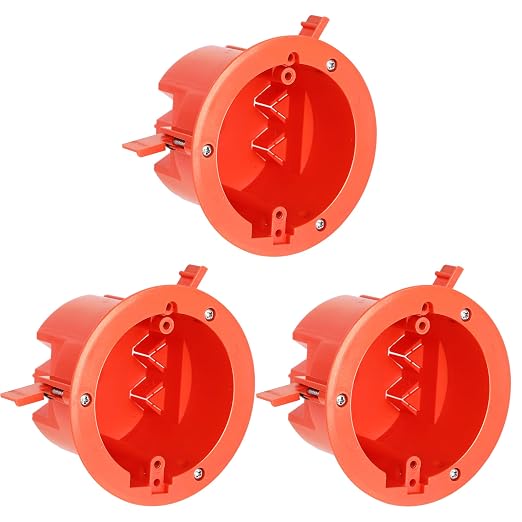 CLOUDY BAY Round Electrical Box, Old Work Junction Box, Ceiling Box, 18 Cubic by CLOUDYBAY