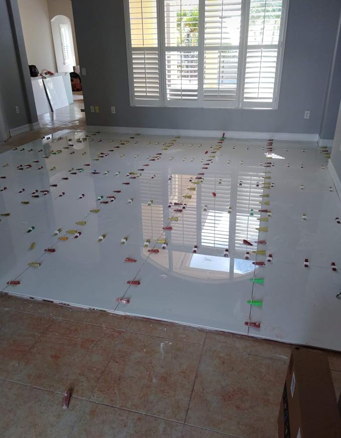 Tile Leveling System – 400 Tile Spacers + 200 Reusable Wedges + 1 Tile Plier – - Image 8