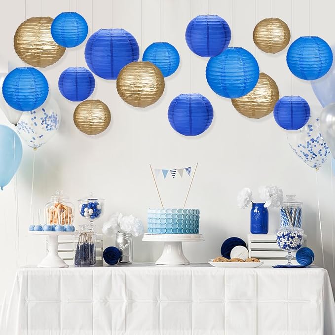 Paper Lanterns Party Decorations, Round Hanging Paper Lanterns Decorations - Image 6