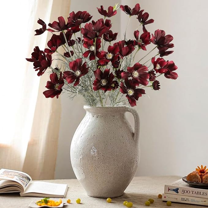 6PCS Cosmos Silk Flowers 24'' Wild Flowers Artificial Fake Flowers Arrangement - Image 7