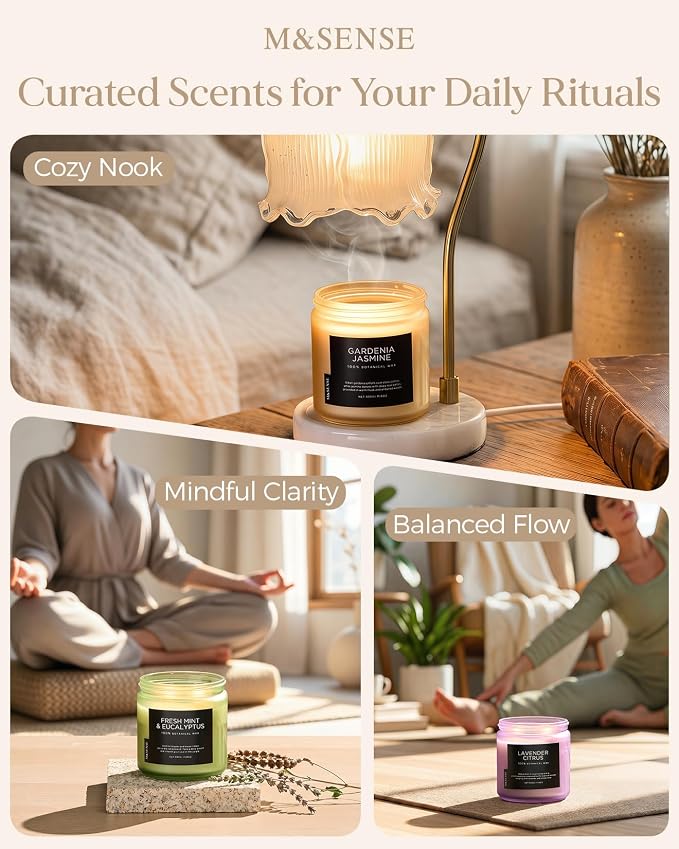 M&SENSE Summer's Night Home Scented Candles, 11.6oz Natural Soy Wax 70 Hrs | - Image 7