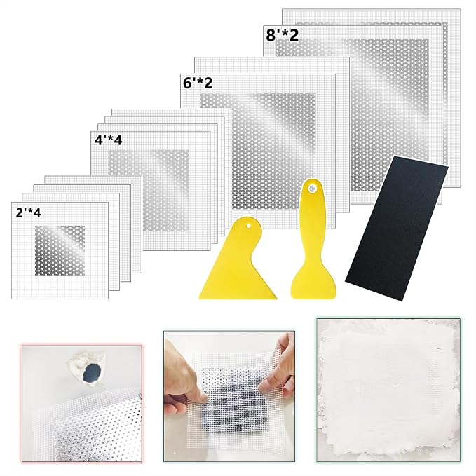 2/4/6/8 Inch Wall Repair Drywall Repair Patch kit by ansoon