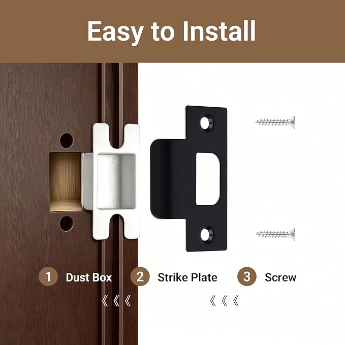 T-Strike Door Strike Plate Stainless Steel Strike Plates - Image 6