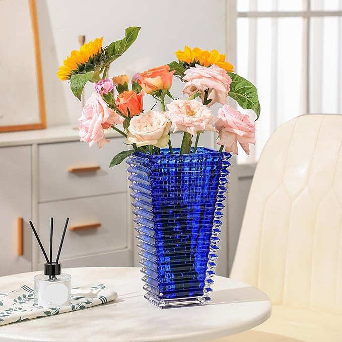 MCMCNCUIU Crystal Glass Vase, Large Crystal Vases - Image 4