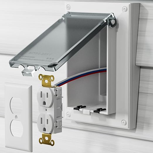 Recessed Outlet Box, DBVR141C-1 Low Profile Electrical Outlet Box - Image 2