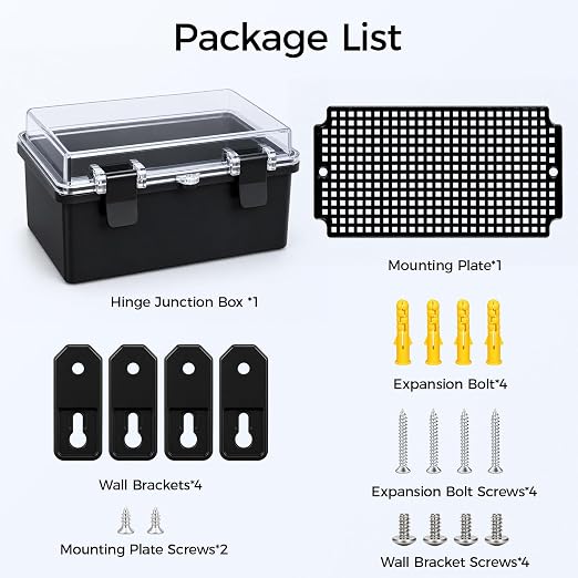 Junction Box IP67 Waterproof Electrical Box ABS Plastic Hinged Shell - Image 8