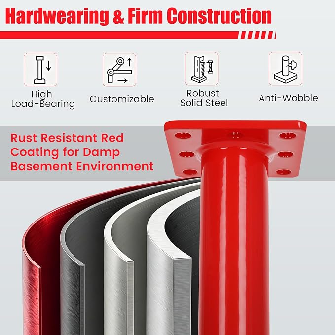 Adjustable House Floor Jacks 12-22 Inch, 10000 LBS Screw Jack Post, - Image 7