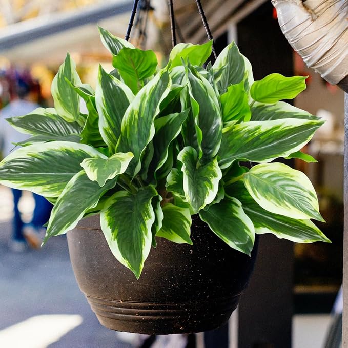 3PCS Artificial Hosta Plants Outdoor, Fake Hostas - Image 3