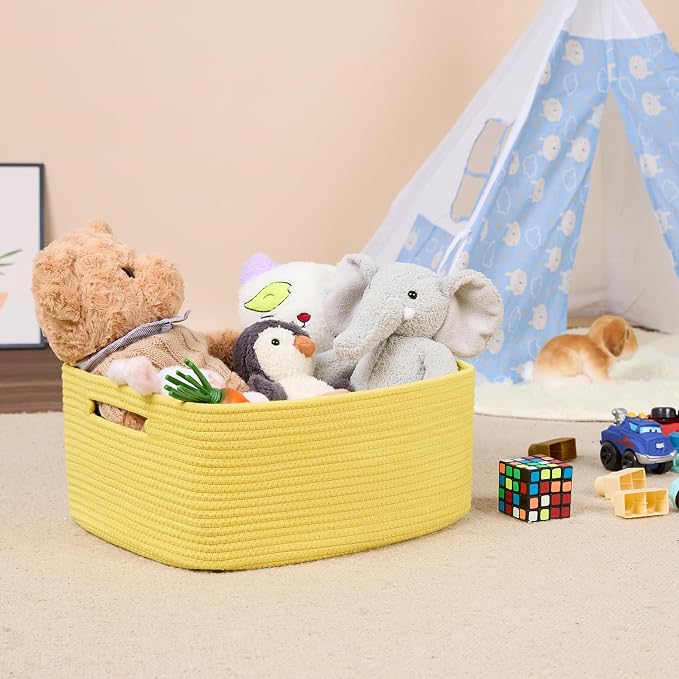 MiniArk Large Storage Baskets for Shelves, Baby Nursery, Toy Baskets Box - Image 5