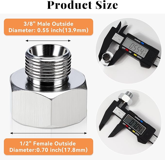 Water Line Adapter, Compression Pipe Fittings - Image 2