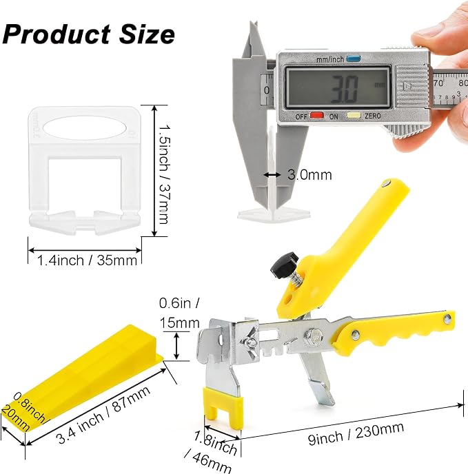 Okllen Tile Leveling System 1/8" Kit - Image 2