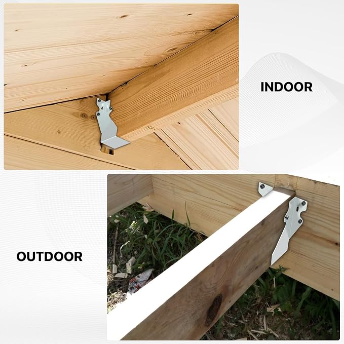 20 pcs 2x4 Joist Hanger, LU26 18 Gauge Double Shear Face Mount Joist Hanger - Image 4