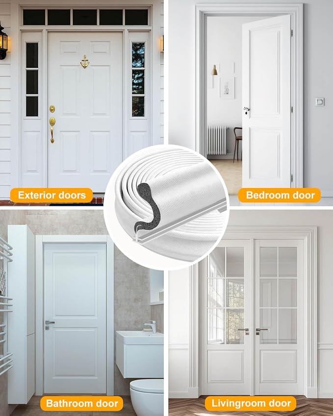 40FT Weather Stripping Door Seal: Sound Proof Draft Blocker Kerf Weather - Image 9