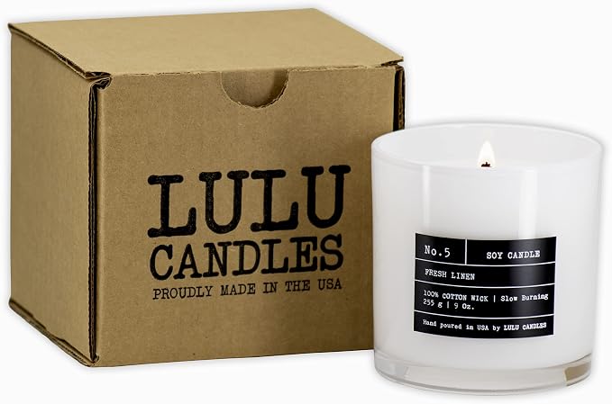 Lulu Candles | White Jasmine & Green Tea | Luxury Scented Soy Jar Candle | Hand - Image 7