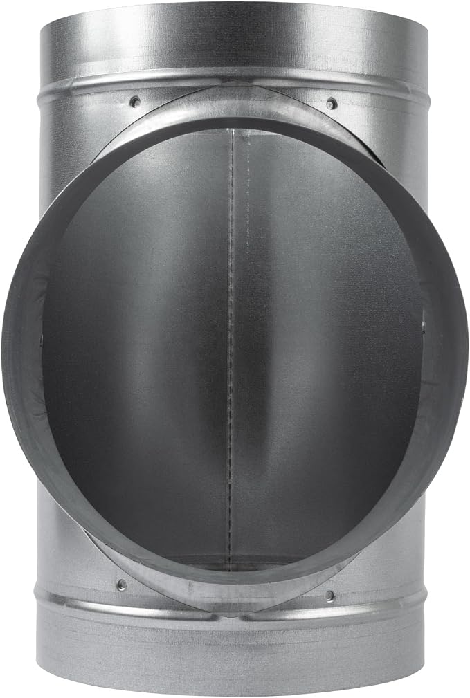 90° Degree Ø8 x 8 x 8 Inch T Shape Duct Splitter - Image 4