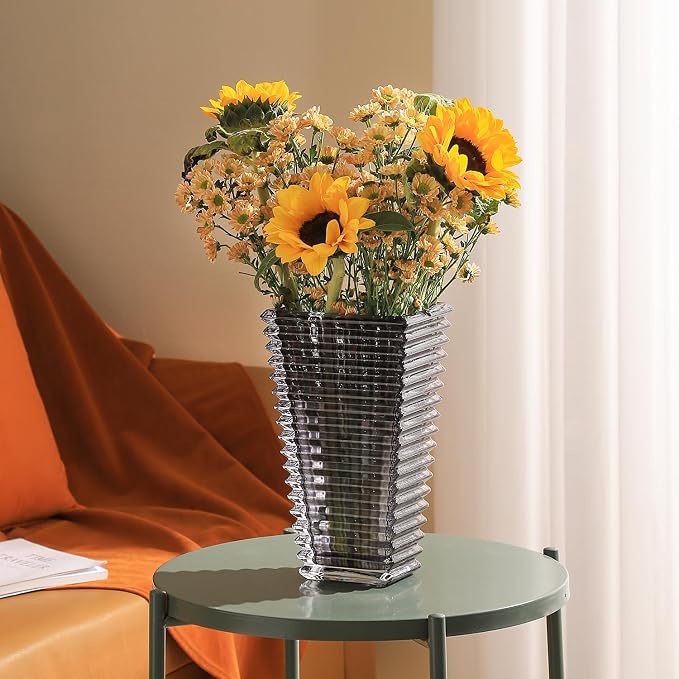MCMCNCUIU Crystal Glass Vase, Large Crystal Vases - Image 6