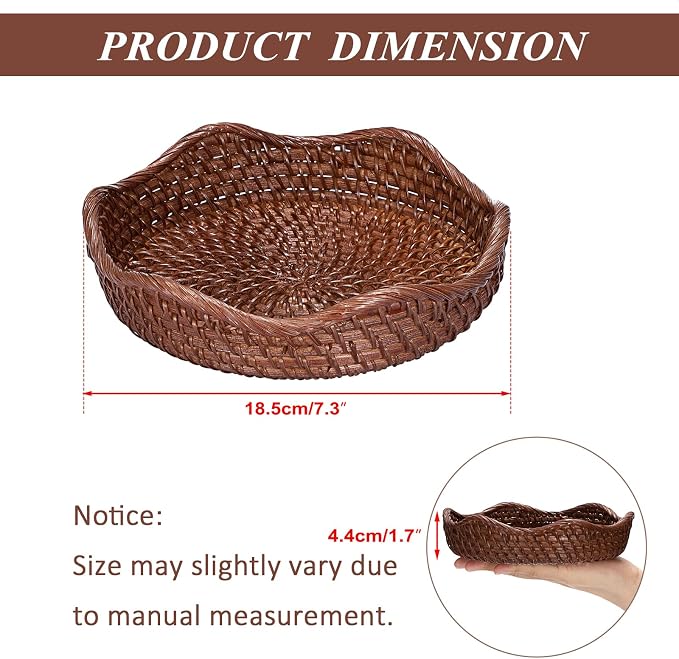 Hipiwe Round Key Bowl Tray Basket - Image 3