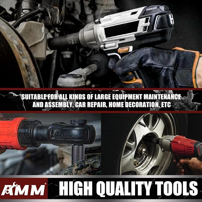 AMM 3/8" Drive Impact Socket Set, 48-Piece Standard SAE and Metric Size - Image 6