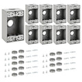 Weatherproof Outlet Box with Three 3/4-in Threaded Outlets, 9 Pack | Features by XGGYA