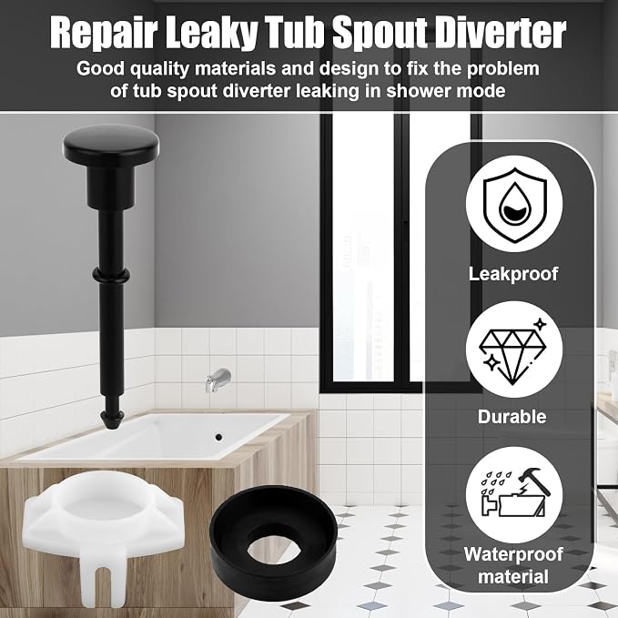 Tub Spout Diverter Repair Kit, Shower Diverter Valve Stems & Seal and Gates | - Image 7