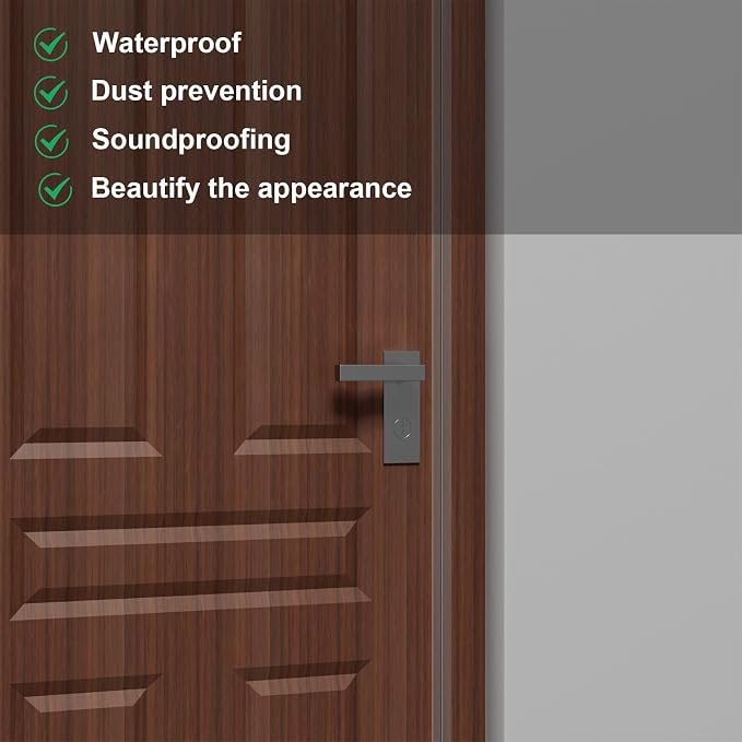 Weather Stripping Door Seal, 40 Ft Shower Door Seal, 25mm | Flexible door sweep - Image 7
