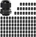 100 Pack NPT 1/4" Cable Glands Waterproof Adjustable 4-8mm Cable Connectors by LeMotech