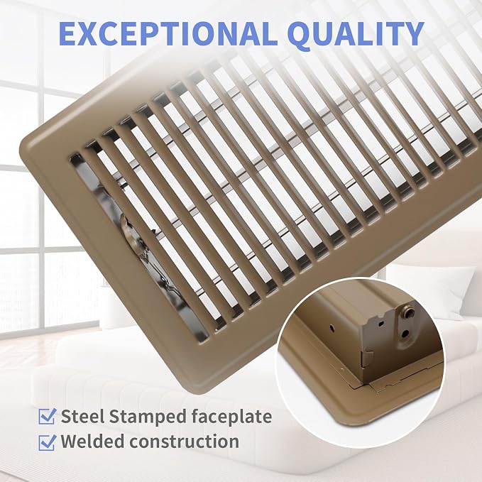 Howeall 6x14 Inch Floor Register 2 Pack - Image 2