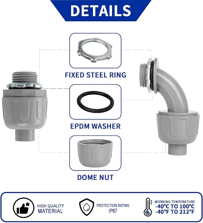Yariwiz Flexible Electrical Conduit Liquid Tight PVC Conduit Kit - Image 8