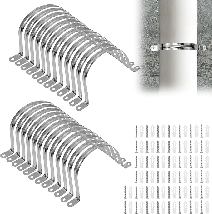 24PCS 4 Inch Conduit Clamp, Pipe Hangers by YUJIASH