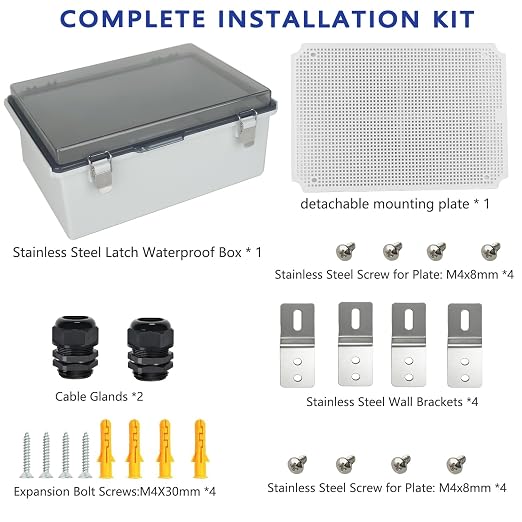 Electrical Junction Box, IP67 Waterproof Outdoor Box ABS Plastic Enclosure - Image 7