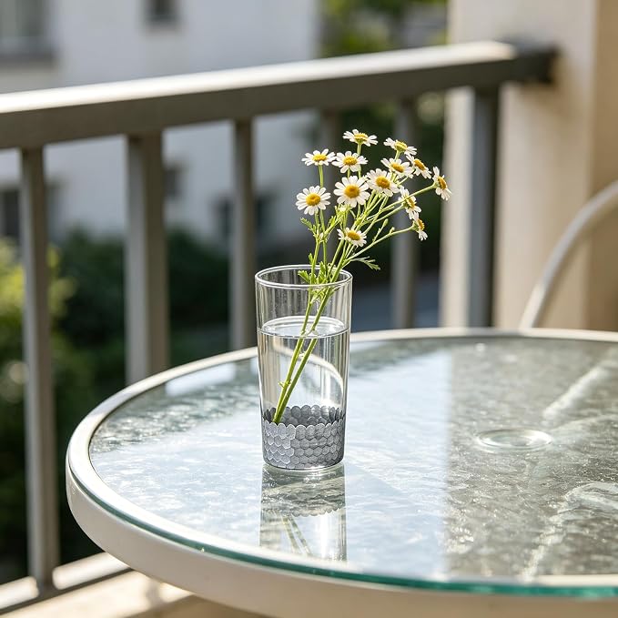 Hosley Argea Glass Bud Vases Set of 2, 6.25-Inch Small Vases - Image 6