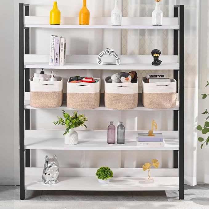 ICERZCZ Storage Baskets for Organizing & Shelves, Woven Cotton Rope - Image 2