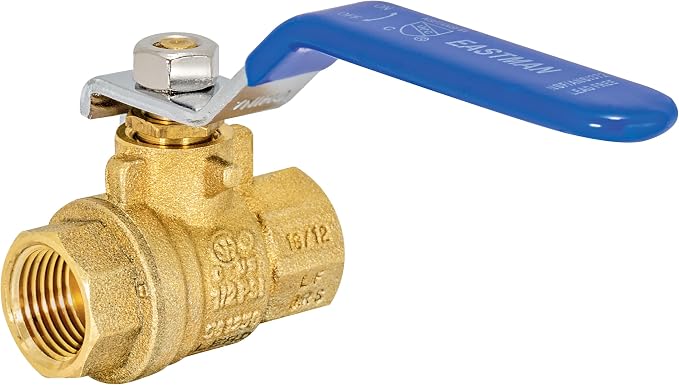 Eastman 3/8 Inch IPS Heavy Duty Full Port Ball Valve, Brass Plumbing Fitting by Eastman