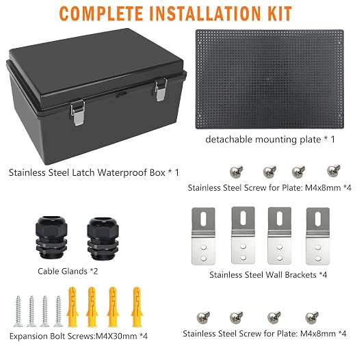 Electrical Junction Box, IP67 Waterproof Outdoor Box ABS Plastic Enclosure - Image 7
