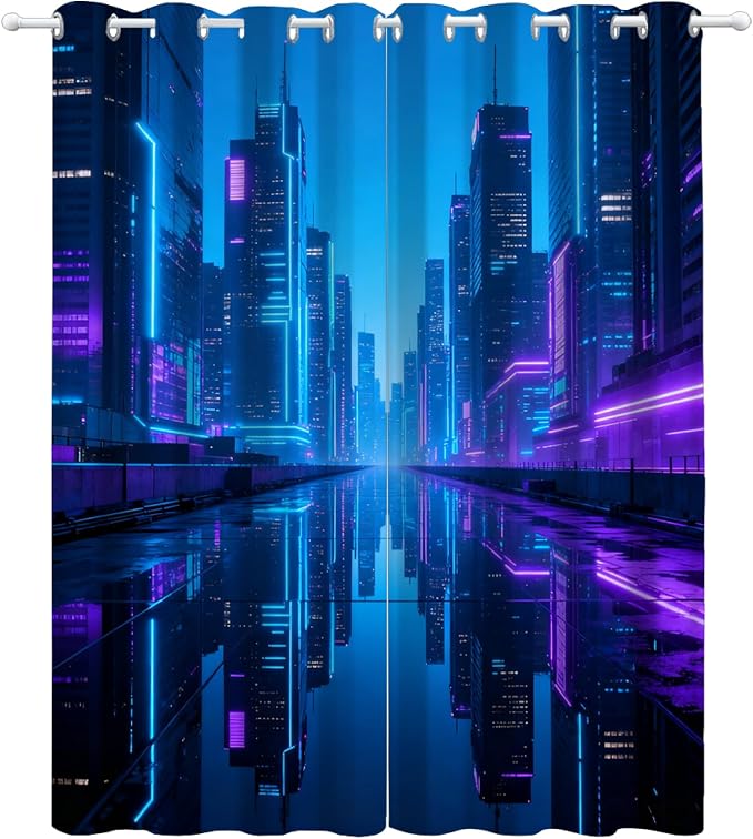 Punk City Curtains 63 Inches Long - Image 4