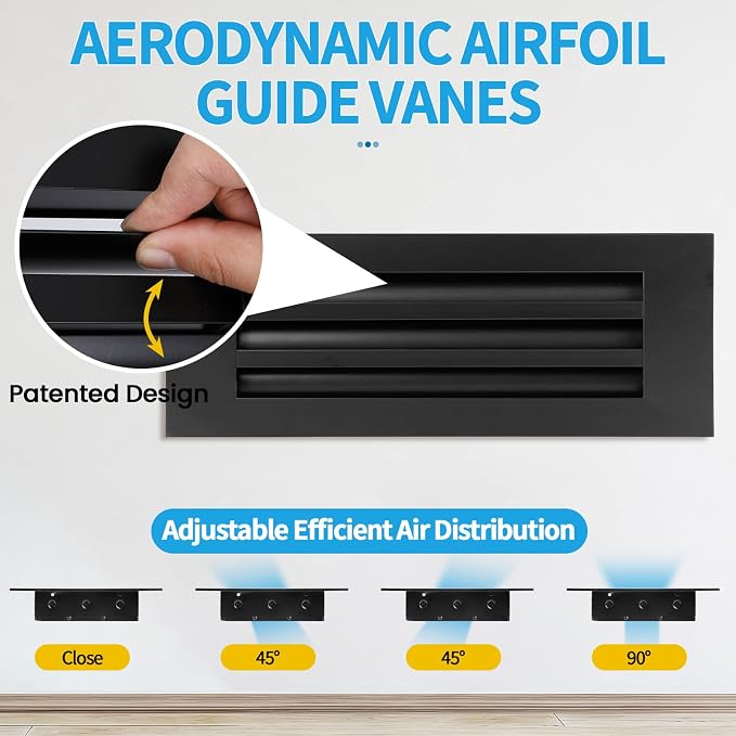 24x6 Modern AC Vent Cover, Decorative Air Vent Register Grille - Image 3