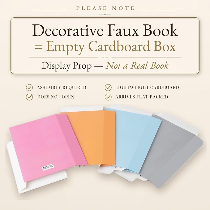 4 Pcs Decorative Books | Faux Modern Coffee Table & Shelf Decor | Sleek - Image 2