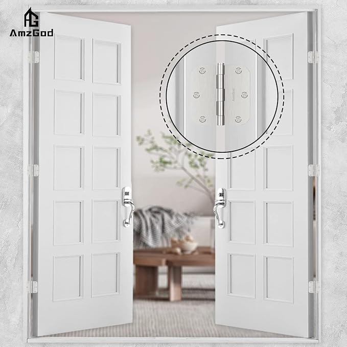 Door Hinges Brushed Nickel - Image 7