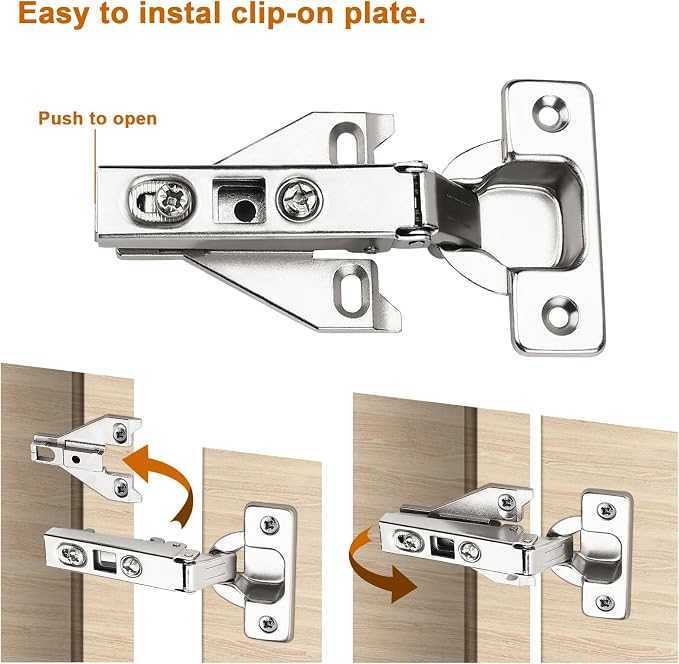 Probrico 1 Pair（2 Pack） Kitchen Cabinet Hinges - Image 4