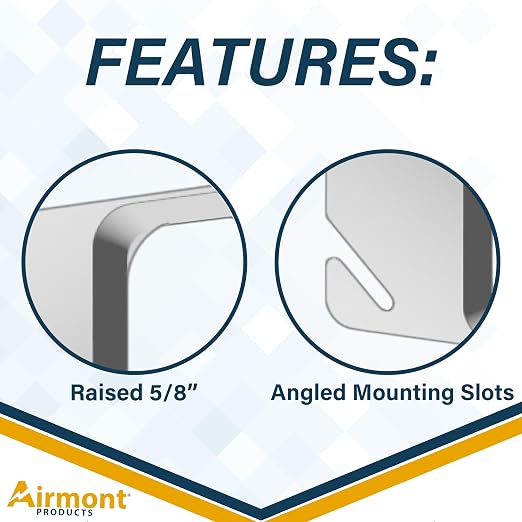Airmont Products 5/8" Raised Mud Rings, Square Device Cover, 1-Gang Outlet Cover - Image 3