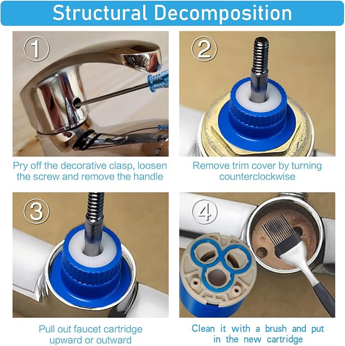 35mm Ceramic Faucet Cartridge Replacement, 35mm Faucet Cartridge Replacement - Image 7