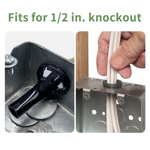 Electrical Box Knockout Plugs Junction Box Adapter Clap Connectors Non-metallic - Image 5