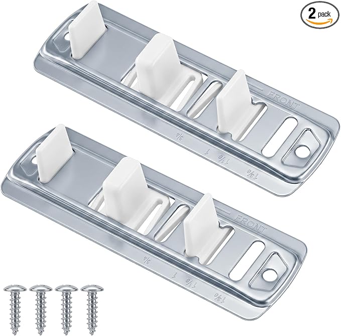 2 Pack Sliding Closet Door Track Fits N 6560 3/4" to 1-3/8" | Adjustable by Unknown