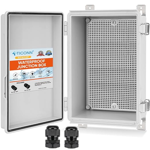 TICONN Outdoor Electrical Box Waterproof, ABS IP67 Junction Box Enclosure | by TICONN