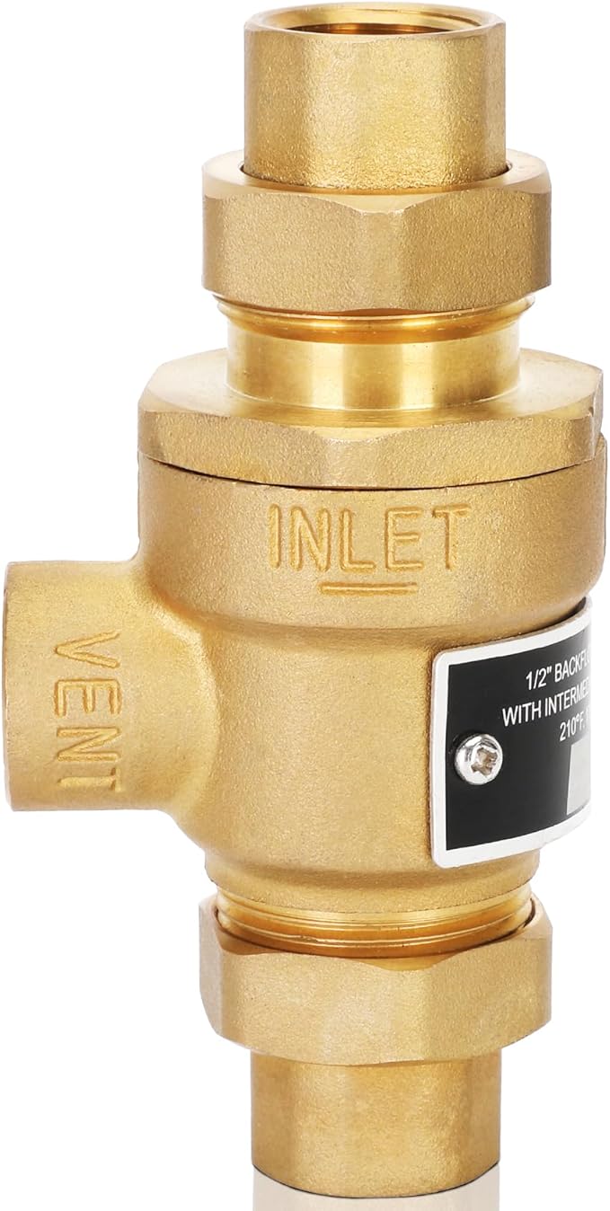 1/2 Inch M3 Backflow Preventer Brass Dual Check Valve | by Pontuss