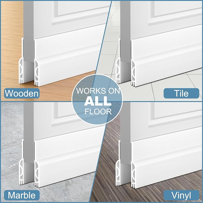 5 Pack Door Draft Stopper, Door Sweep - Image 9