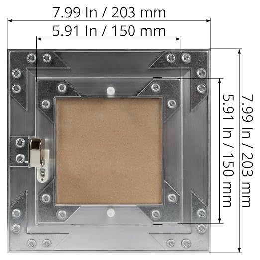 6" x 6" Waterproof Drywall Access Panel, Tileable and Paintable Ceiling and - Image 6